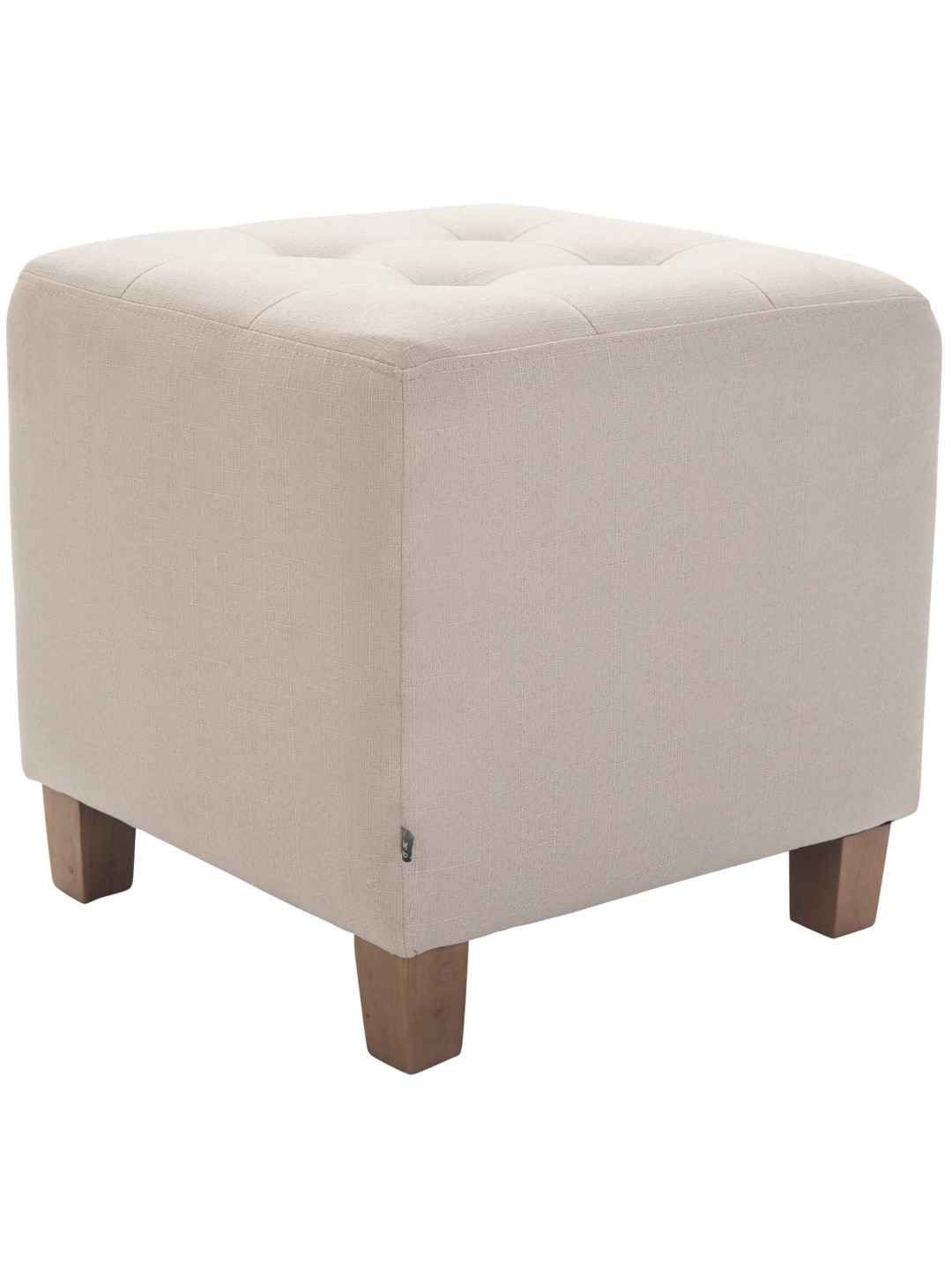 Taburete faraón, luz antigua, crema