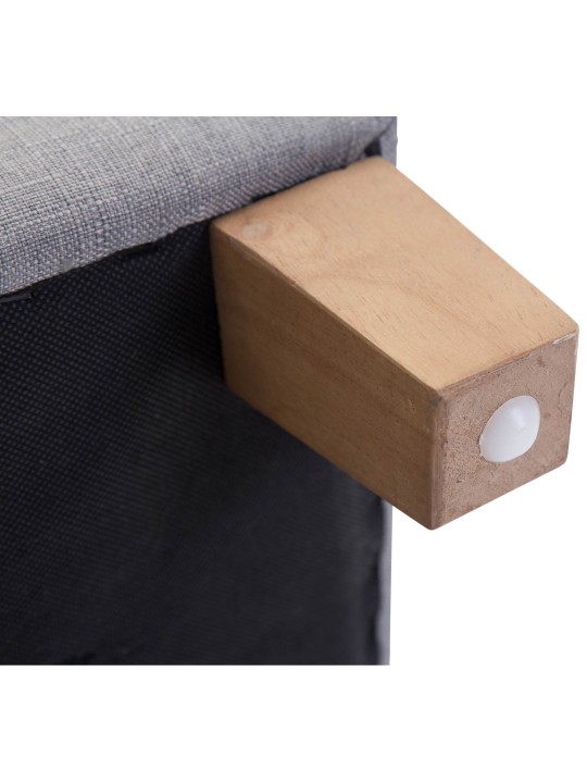 Taburete faraón, luz antigua, gris claro