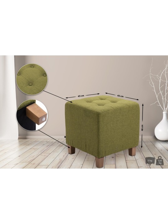 Taburete faraón, luz antigua, verde Taburete faraón, luz antigua, verde