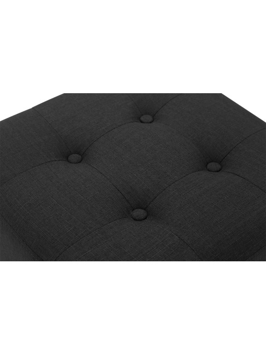 Taburete faraón, luz antigua, negro