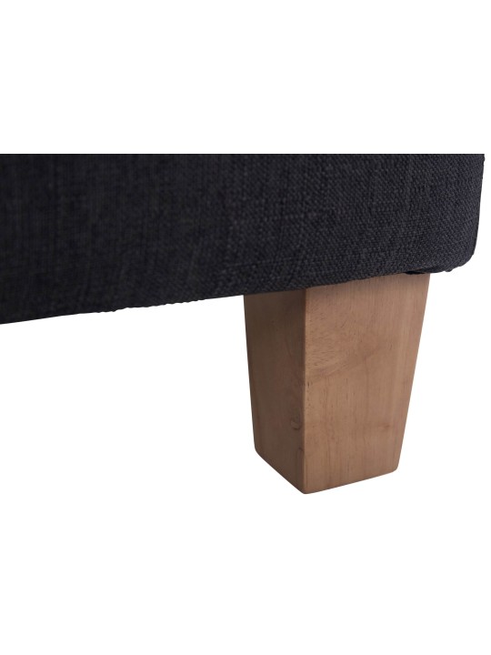 Taburete faraón, luz antigua, negro