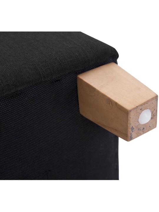 Taburete faraón, luz antigua, negro