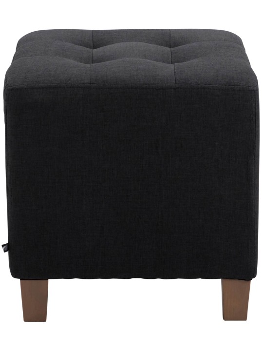 Taburete faraón, luz antigua, negro