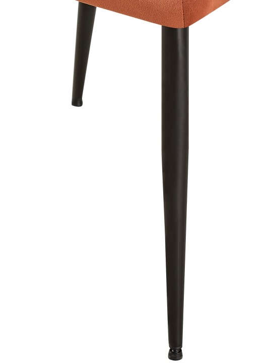 Silla de visita Emia terciopelo, marrón