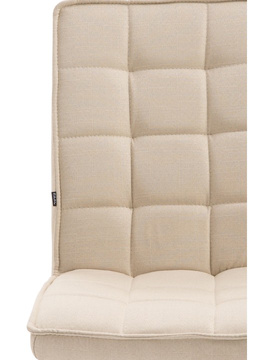 Taburete de trabajo Peking V2 tela, crema Taburete de trabajo Peking V2 tela, crema