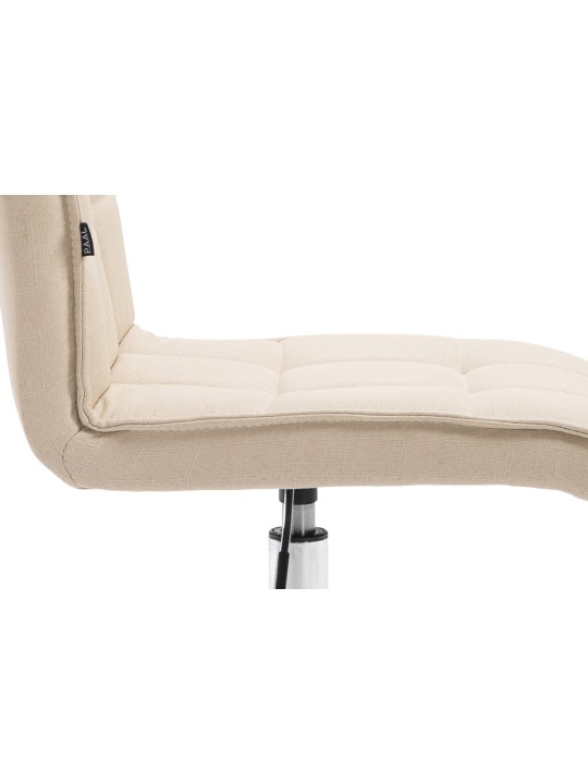 Taburete de trabajo Peking V2 tela, crema Taburete de trabajo Peking V2 tela, crema