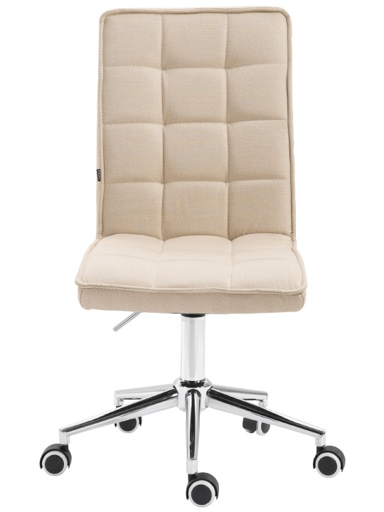 Taburete de trabajo Peking V2 tela, crema Taburete de trabajo Peking V2 tela, crema