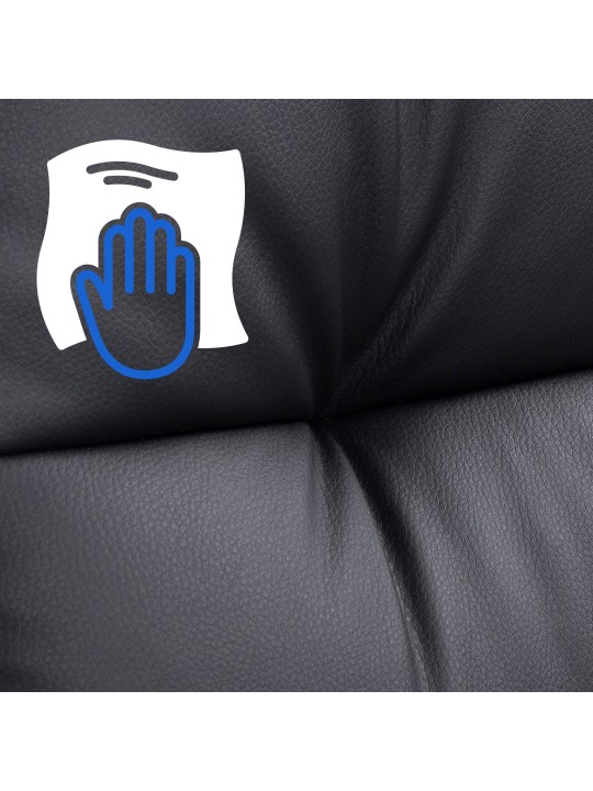 Silla de oficina Poseidon, negro