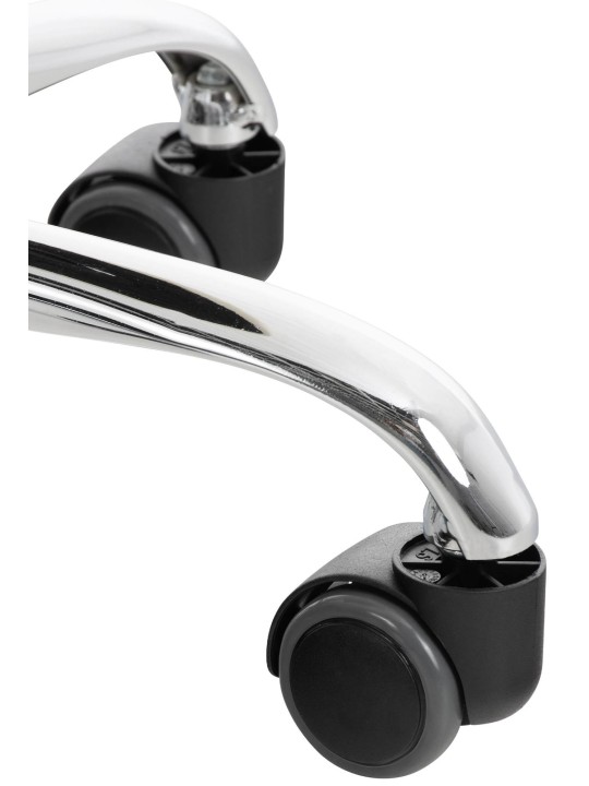 Juego de 2 taburetes de trabajo Reno piel sintética, gris