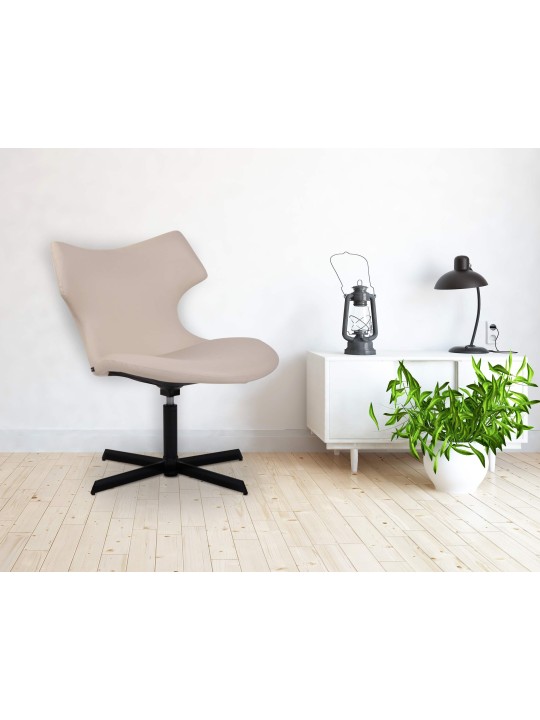 Tumbona Welland piel sintética, crema Tumbona Welland piel sintética, crema