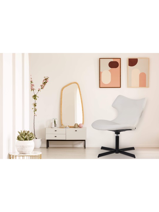 Tumbona Welland piel sintética, blanco Tumbona Welland piel sintética, blanco