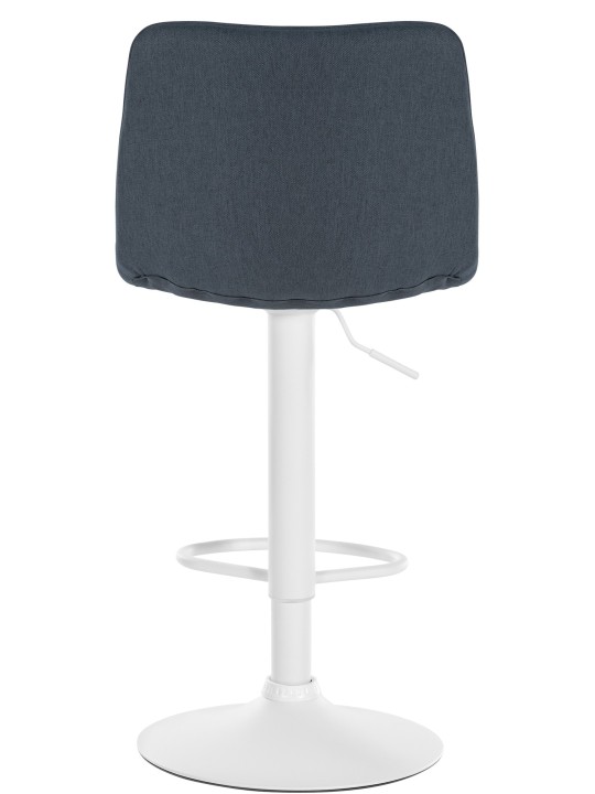 Juego de 2 taburetes de bar Lex tela W, gris oscuro