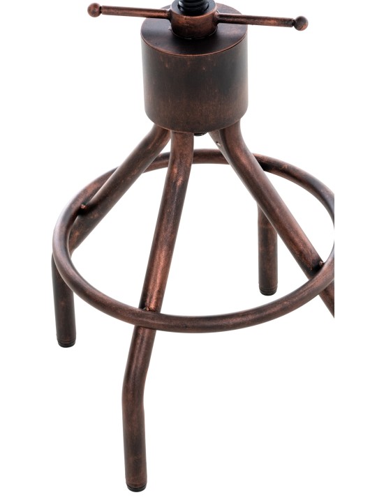 Juego de 2 taburetes de bar Hanam, bronce Juego de 2 taburetes de bar Hanam, bronce