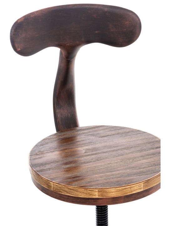 Juego de 2 taburetes de bar Hanam, bronce Juego de 2 taburetes de bar Hanam, bronce