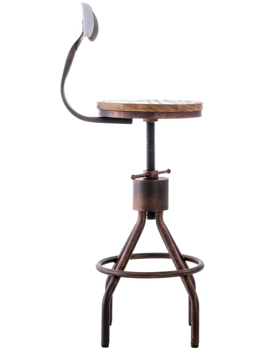 Juego de 2 taburetes de bar Hanam, bronce Juego de 2 taburetes de bar Hanam, bronce