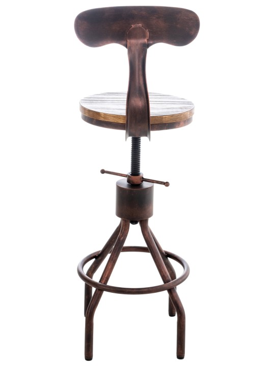 Juego de 2 taburetes de bar Hanam, bronce Juego de 2 taburetes de bar Hanam, bronce