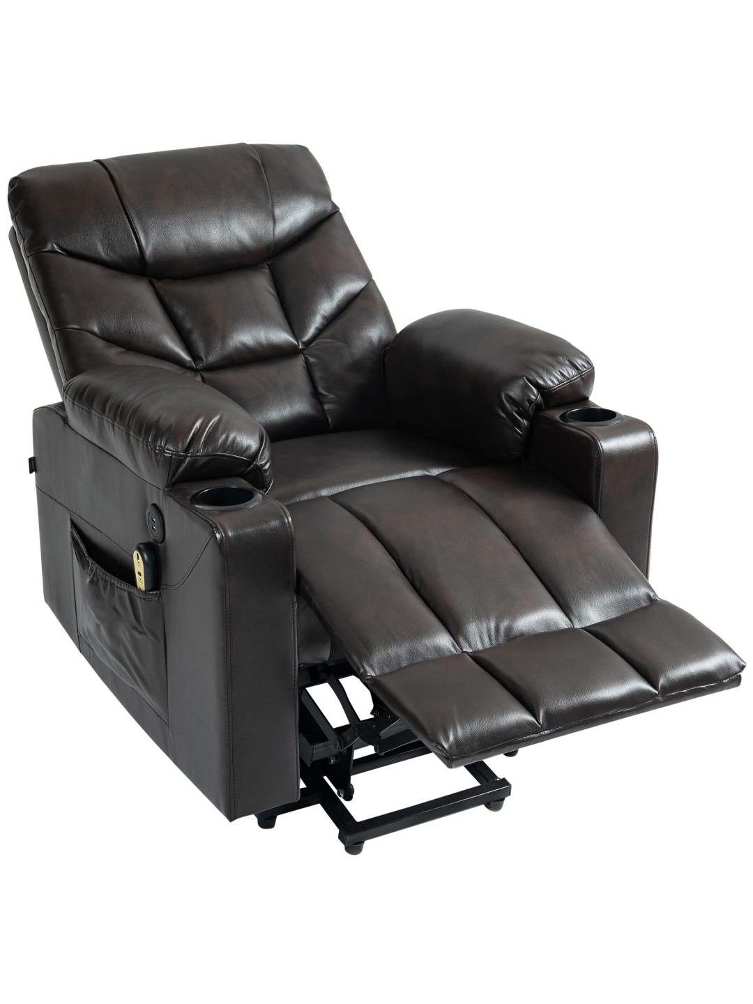 Sillón Andover símil piel, marrón