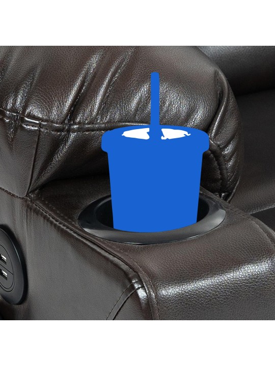 Sillón Andover símil piel, marrón Sillón Andover símil piel, marrón