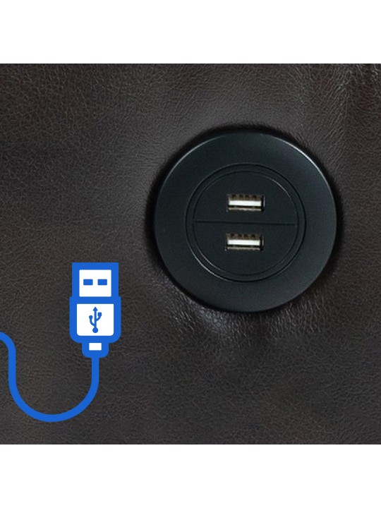 Sillón Andover símil piel, marrón Sillón Andover símil piel, marrón