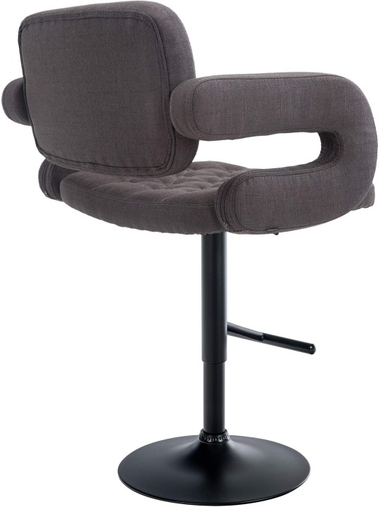 Taburete de bar Dublin FABRIC, gris oscuro