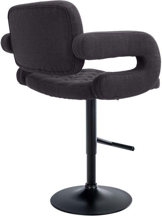 Taburete de bar Dublin FABRIC, negro