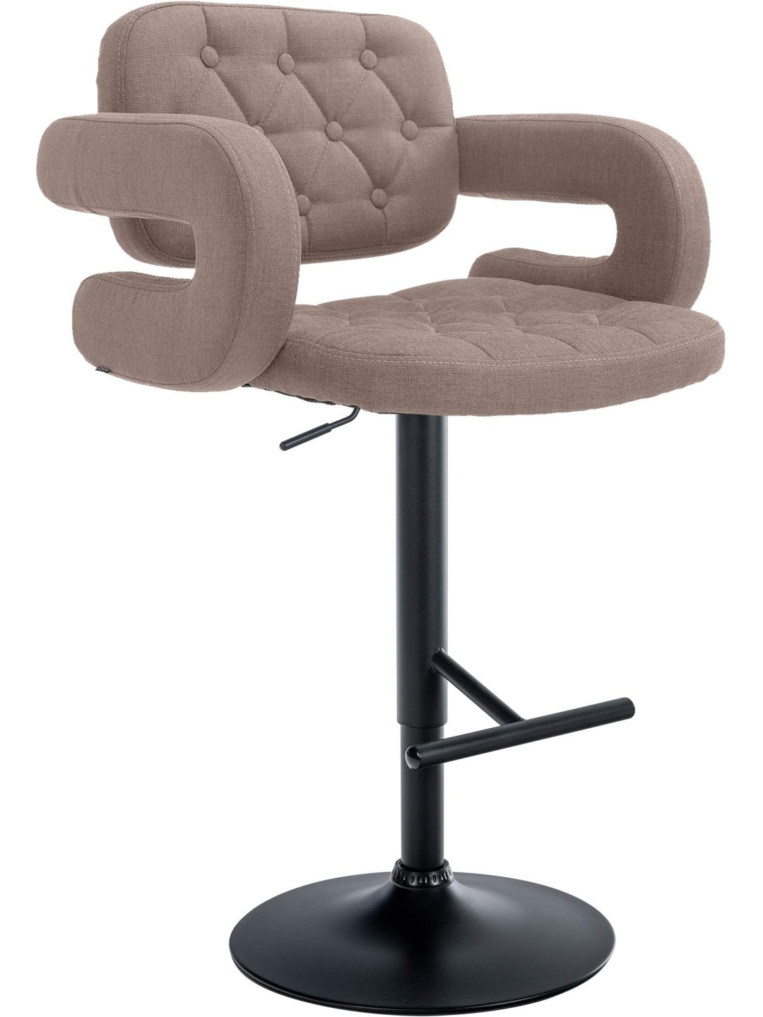 Taburete de bar Dublin FABRIC, taupe