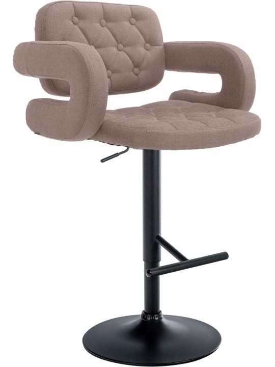 Taburete de bar Dublin FABRIC, taupe