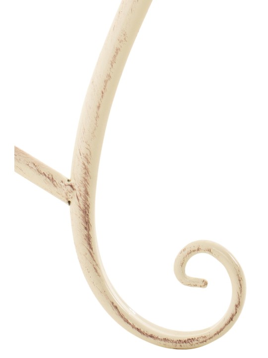 Banco de jardín Tara, crema antiguo