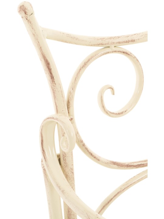 Banco de jardín Tara, crema antiguo