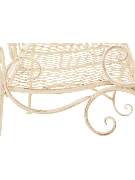 Banco de jardín Tara, crema antiguo