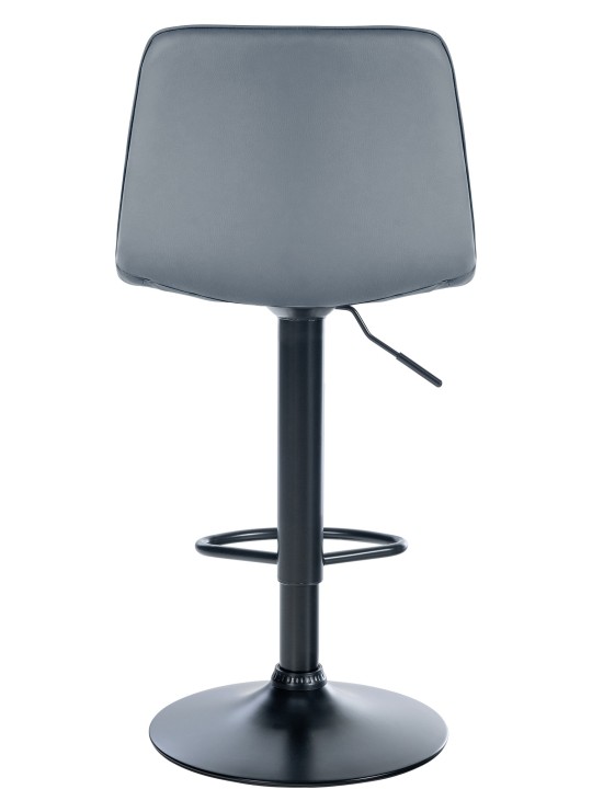 Juego de 2 taburetes de bar Lex piel sintética B, gris Juego de 2 taburetes de bar Lex piel sintética B, gris