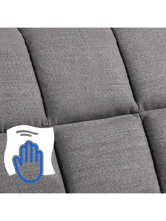 Sillón Andover tela, gris Sillón Andover tela, gris