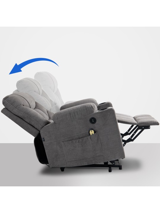 Sillón Andover tela, gris Sillón Andover tela, gris