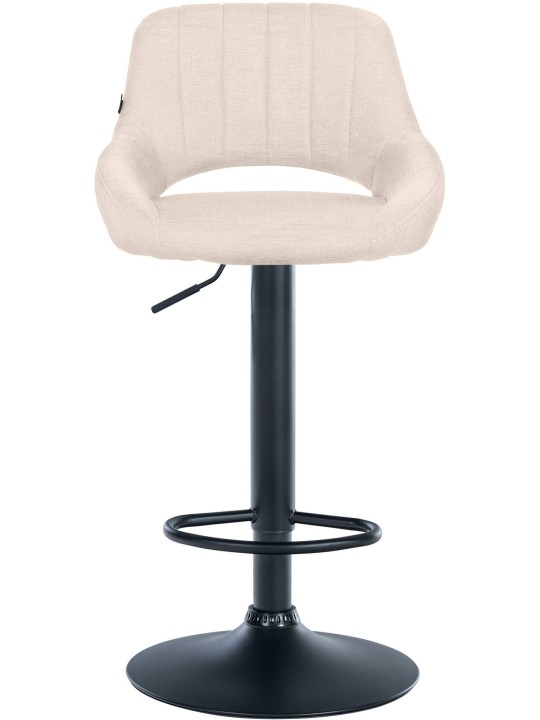 Taburete de bar Milet tela, crema