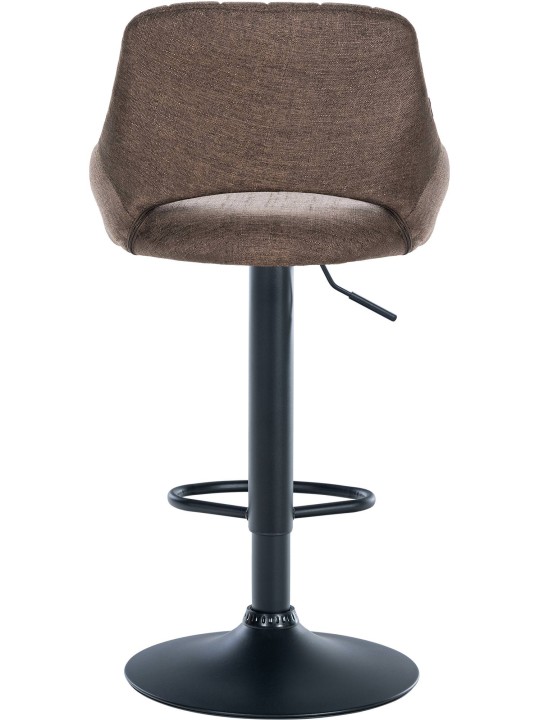 Taburete de bar Milet tela, marrón