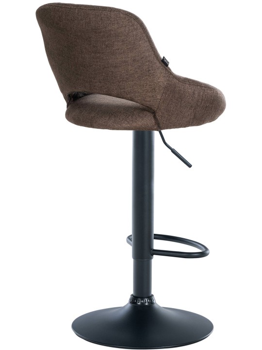 Taburete de bar Milet tela, marrón