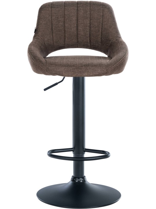 Taburete de bar Milet tela, marrón