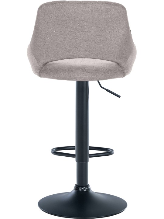 Taburete de bar Milet tela, gris