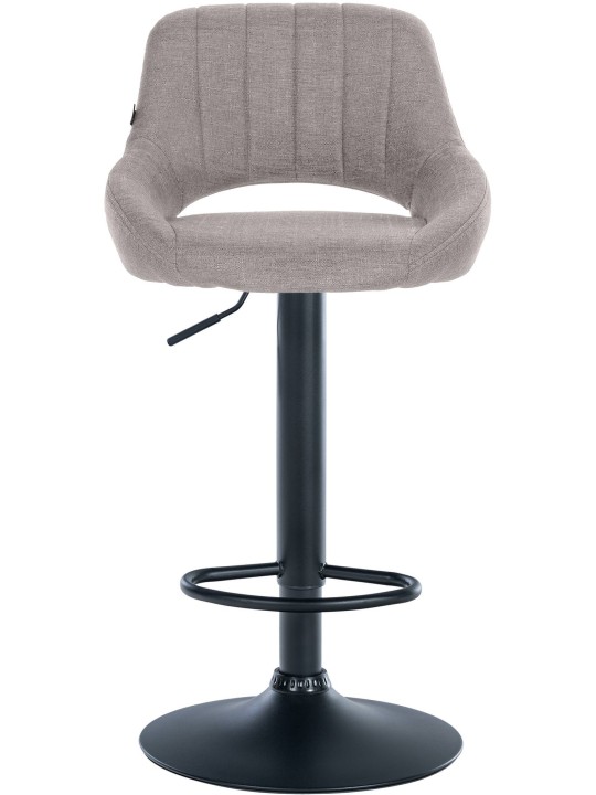 Taburete de bar Milet tela, gris