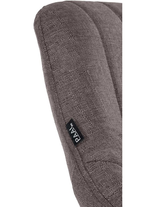 Taburete de bar Milet tela, gris oscuro