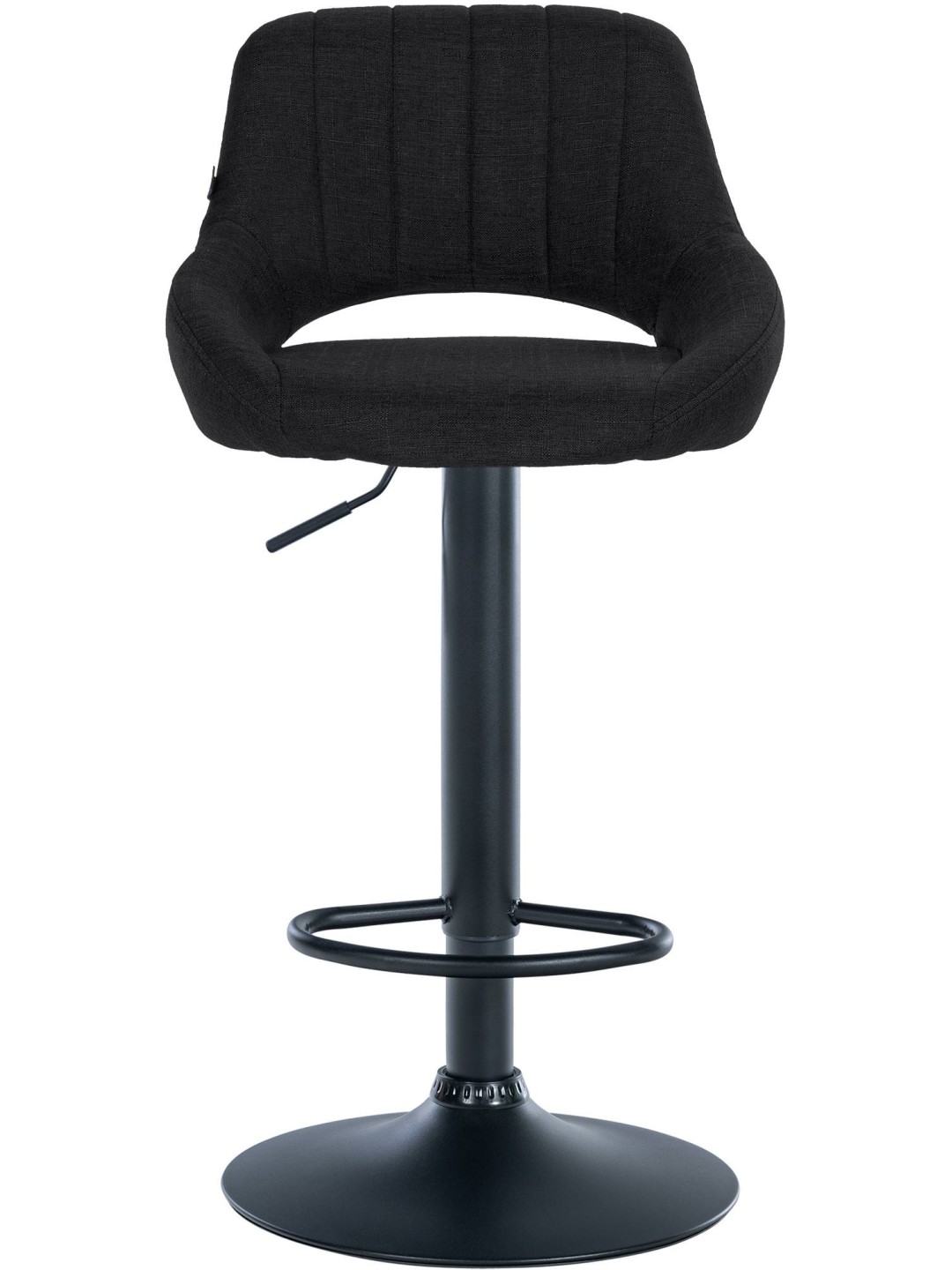 Taburete de bar Milet tela, negro