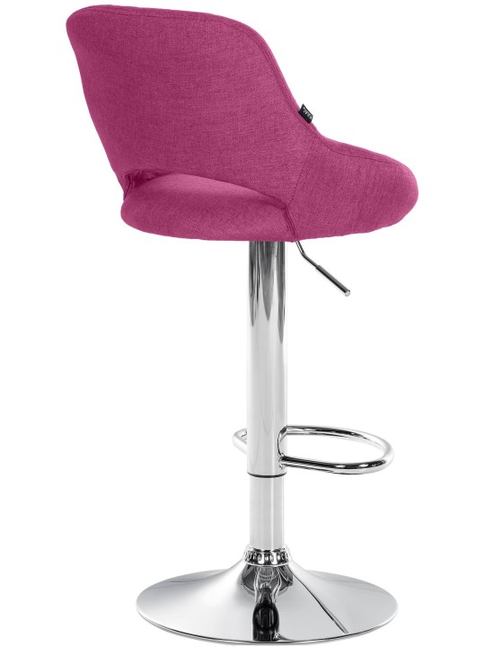 Taburete de bar Milet tela cromo, lila Taburete de bar Milet tela cromo, lila