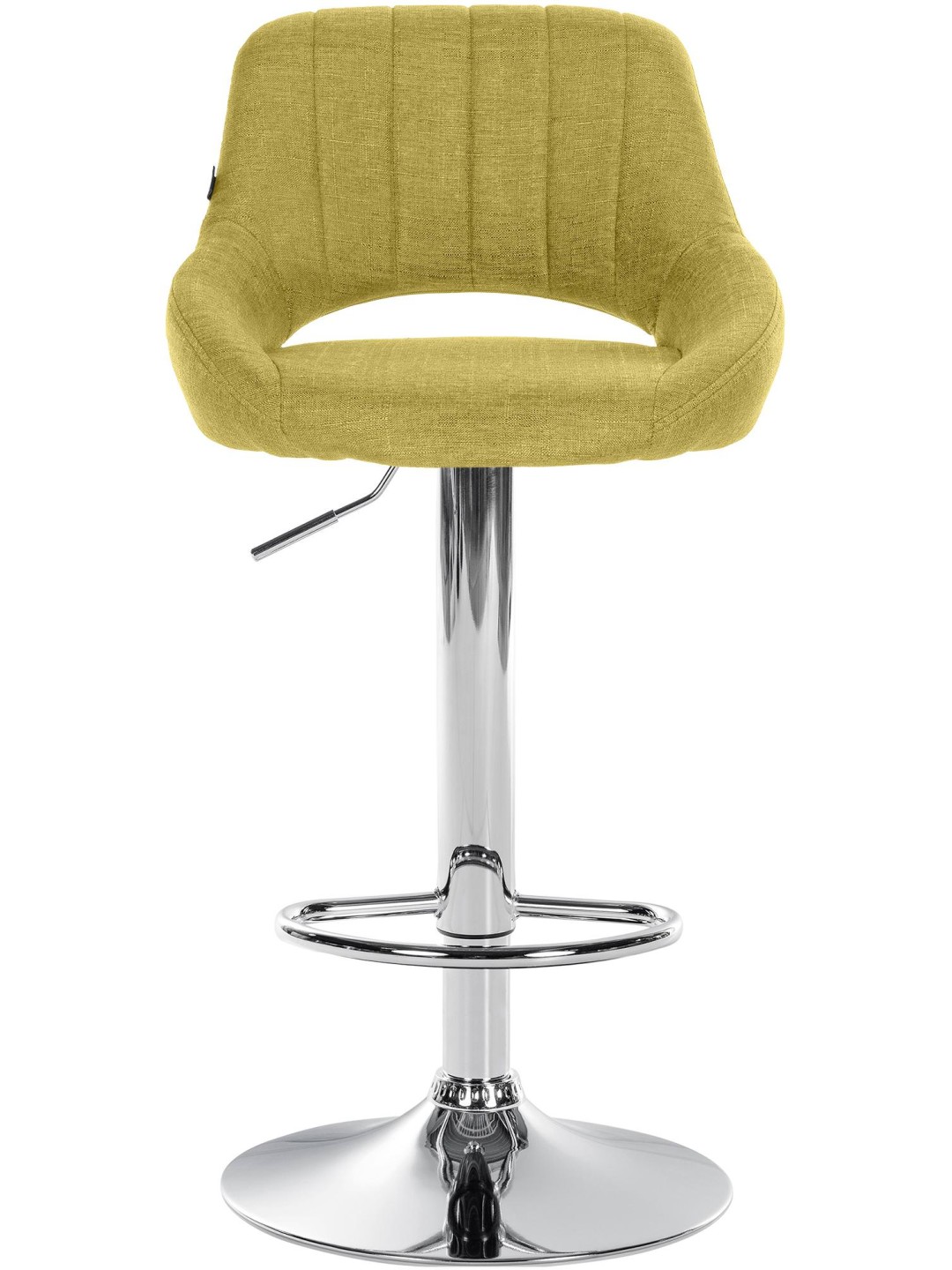 Taburete de bar Milet tela cromo, verde