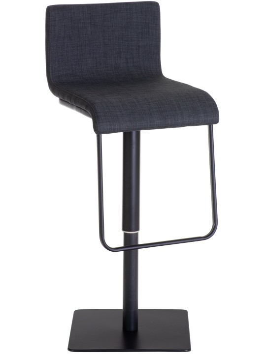 Taburete de bar Limon B tela, gris oscuro