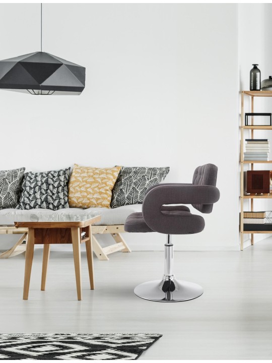 Tumbona tela Dublin, gris oscuro Tumbona tela Dublin, gris oscuro