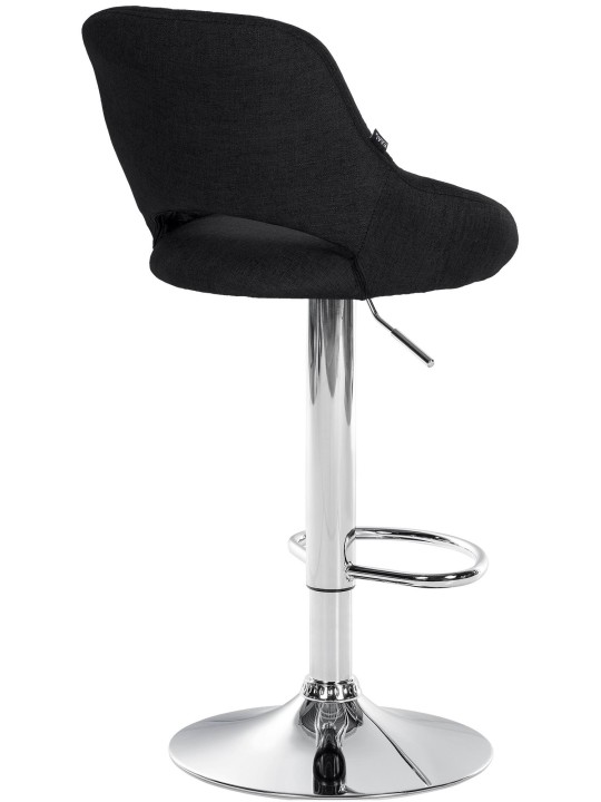 Juego de 2 taburetes de bar Milet tela C, negro Juego de 2 taburetes de bar Milet tela C, negro