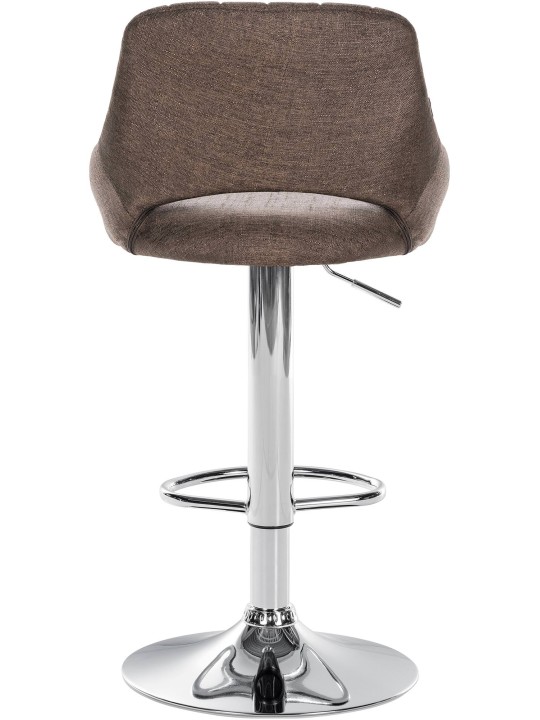 Juego de 2 taburetes de bar Milet tela C, marrón Juego de 2 taburetes de bar Milet tela C, marrón
