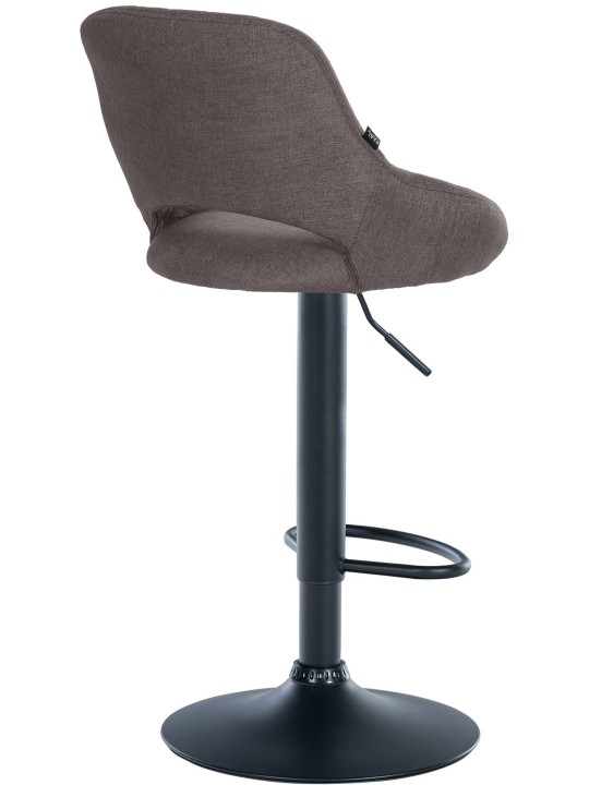 Juego de 2 taburetes de bar Milet tela B, gris oscuro Juego de 2 taburetes de bar Milet tela B, gris oscuro