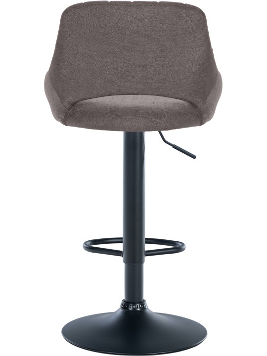 Juego de 2 taburetes de bar Milet tela B, gris oscuro Juego de 2 taburetes de bar Milet tela B, gris oscuro