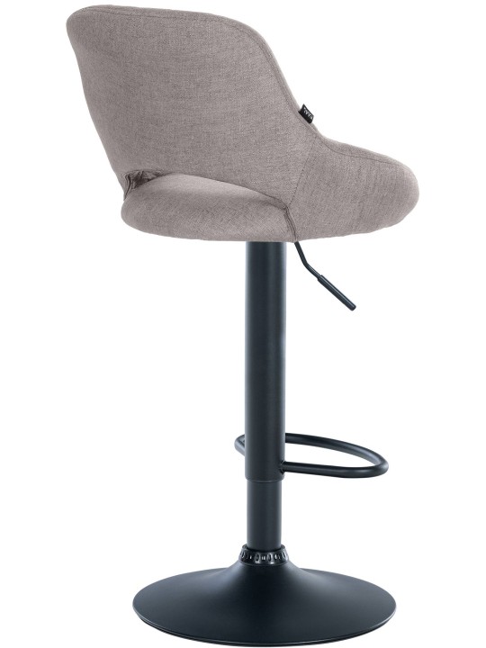 Juego de 2 taburetes de bar Milet tela B, gris Juego de 2 taburetes de bar Milet tela B, gris